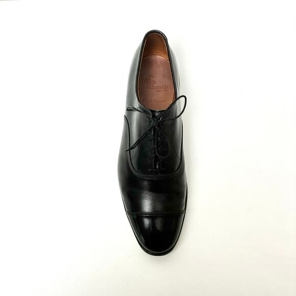 Men's Allen Edmonds Park Avenue Black Leather Cap-Toe Oxford Shoes - Size 11.5D - Picture 7 of 15